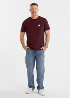Men's T-Shirt SMALL LOGO - Dark Burgundy