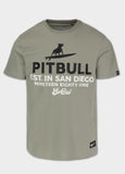 Men's t-shirt SURFING DOG - Dusty Salvia