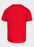 Men's T-shirt SURFING DOG - Fluo Red