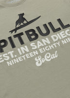 Men's t-shirt SURFING DOG - Dusty Salvia