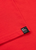Men's T-shirt SURFING DOG - Fluo Red
