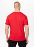 Men's T-shirt SURFING DOG - Fluo Red