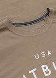 Herren T-Shirt USA CAL - Dunkler Sand