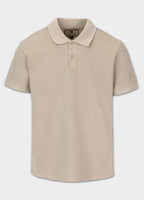 Polo Shirt Denim Washed Pique SMALL LOGO - Sand
