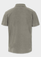 Polo shirt Denim Washed Pique SMALL LOGO - Olive grey