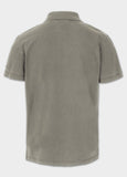 Polo shirt Denim Washed Pique SMALL LOGO - Olive grey
