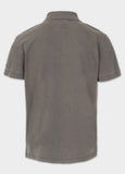 Polo shirt Denim Washed Pique SMALL LOGO - Dark brown