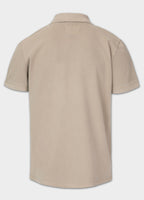 Polo Shirt Denim Washed Pique SMALL LOGO - Sand