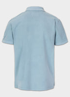 Polo shirt Denim Washed Pique SMALL LOGO - Light Blue