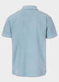 Polo shirt Denim Washed Pique SMALL LOGO - Light Blue