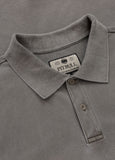 Polo shirt Denim Washed Pique SMALL LOGO - Dark brown