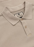 Polo Shirt Denim Washed Pique SMALL LOGO - Sand