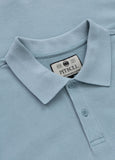 Poloshirt Denim Washed Pique SMALL LOGO - Hellblau