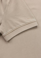 Polo Shirt Denim Washed Pique SMALL LOGO - Sand
