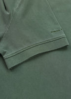 Polo shirt Denim Washed Pique SMALL LOGO - Sage Green