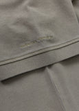 Polo shirt Denim Washed Pique SMALL LOGO - Olive grey