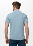 Poloshirt Denim Washed Pique SMALL LOGO - Hellblau