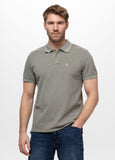 Poloshirt Denim Washed Pique SMALL LOGO - Olivgrau