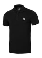 Men's Polo Shirt Jersey Slim Fit Small Logo - Black