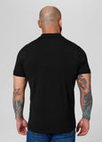 Men's Polo Shirt Jersey Slim Fit Small Logo - Black