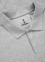 Men's polo shirt Pique Rockey - Gray Melange