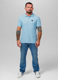 Men's Pique Rockey Polo Shirt - Light Blue