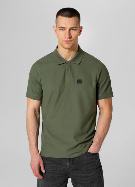 Men's Pique Rockey Polo Shirt - Olive Green