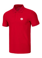 Men's polo shirt Pique Rockey - Red