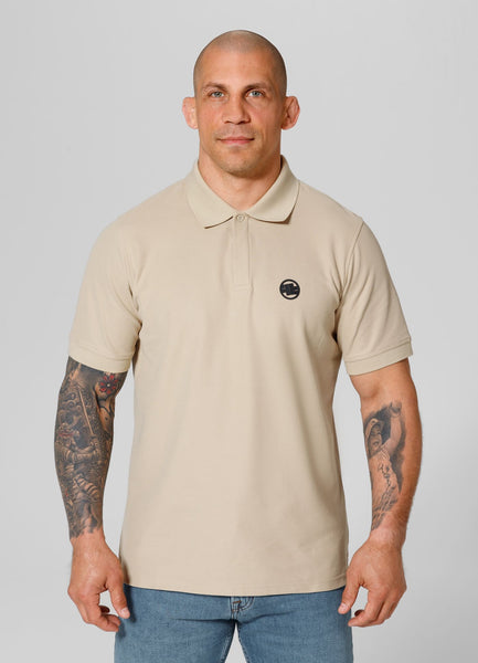 Men's polo shirt Pique Rockey - Sand