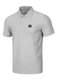 Men's polo shirt Pique Rockey - Gray Melange
