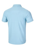 Men's Pique Rockey Polo Shirt - Light Blue