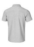 Men's polo shirt Pique Rockey - Gray Melange