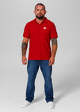 Men's polo shirt Pique Rockey - Red
