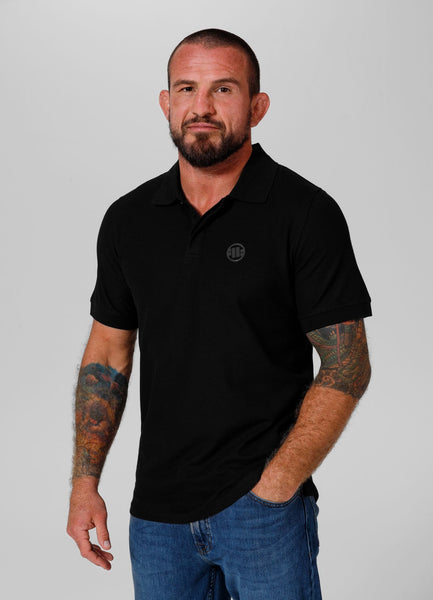 Men's Pique Rockey Polo Shirt - Black