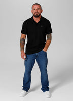 Men's Pique Rockey Polo Shirt - Black