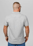 Men's polo shirt Pique Rockey - Gray Melange