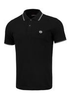 Men's Pique Stripes Regular Polo Shirt - Black