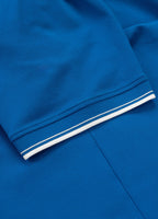 Men's Pique Stripes Regular Polo Shirt - Royal Blue