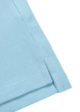 Men's Pique Stripes Regular Polo Shirt - Light Blue