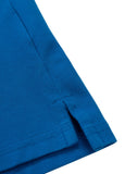 Men's Pique Stripes Regular Polo Shirt - Royal Blue