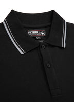 Men's Pique Stripes Regular Polo Shirt - Black