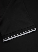 Men's Pique Stripes Regular Polo Shirt - Black