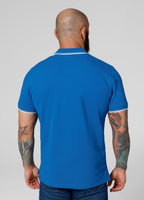 Men's Pique Stripes Regular Polo Shirt - Royal Blue