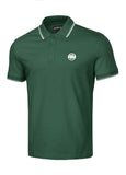 Men's Pique Stripes Regular Polo Shirt - Green