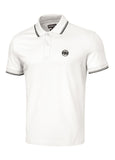 Men's polo shirt Pique Stripes Regular - Offwhite