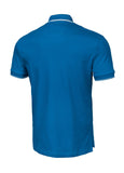 Men's Pique Stripes Regular Polo Shirt - Royal Blue