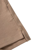 Men's Pique Stripes Regular Polo Shirt - Coyote Brown