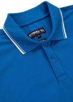 Men's Pique Stripes Regular Polo Shirt - Royal Blue