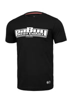 Herren T-Shirt Slim Fit Classic Boxing - Schwarz