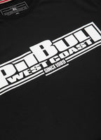 Herren T-Shirt Slim Fit Classic Boxing - Schwarz